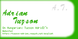 adrian tuzson business card